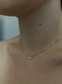 MAMA NECKLACE - collar de plata sterling .925 con baño de oro 14K, AMANZA Jewelry
