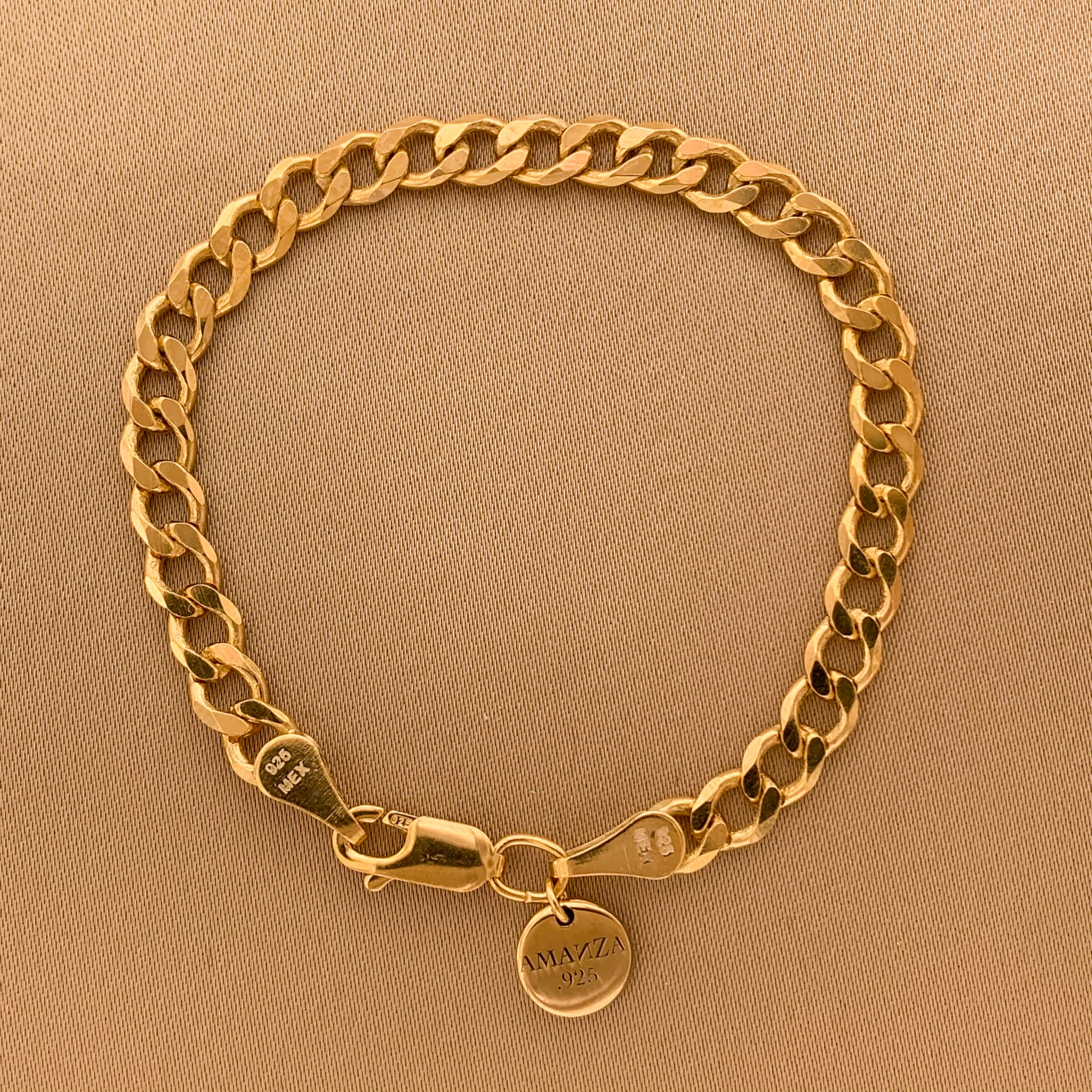 ALONZA MEDIUM BRACELET - pulsera personalizable en plata .925, joyería artesanal mexicana
