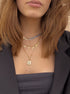 BIZZA NECKLACE - collar de plata sterling .925 con baño de oro 14K, AMANZA Jewelry