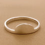 APRAZZA RING - anillo minimalista de plata .925 y baño de oro, Taxco Guerrero
